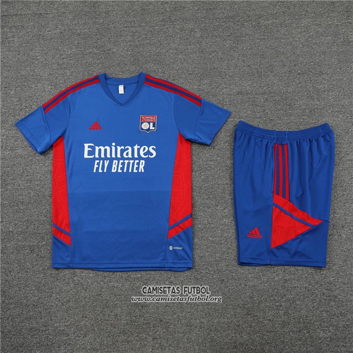 Chandal del Lyon Manga Corta 2022/2023 Azul - Pantalon Corto